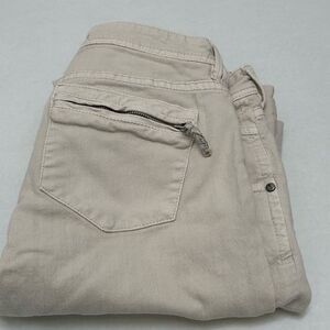 Pilcro and the‎ Letterpress Vintage Slim Tan Off-White Jeans size 27